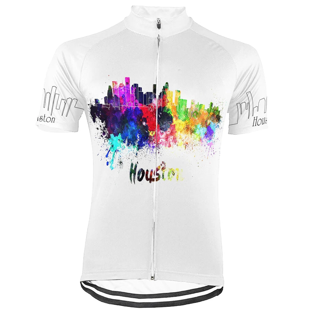 Customized Houston Men's Cycling Jersey Short Sleeve