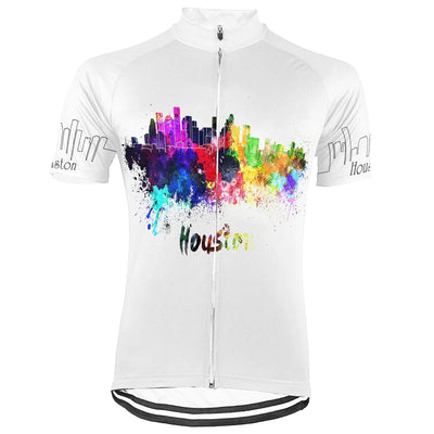 Customized Houston Men's Cycling Jersey Short Sleeve