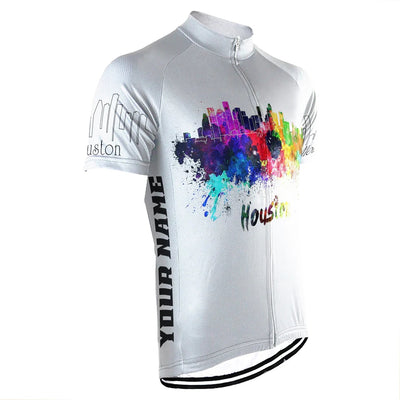 Customized Houston Men's Cycling Jersey Short Sleeve