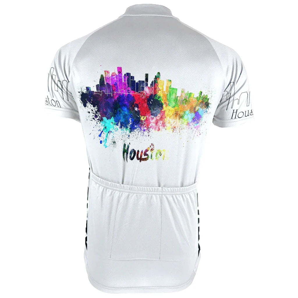 Customized Houston Men's Cycling Jersey Short Sleeve