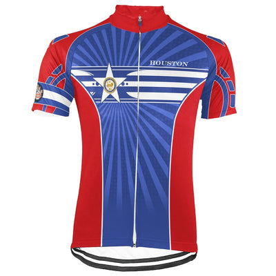Customized Houston Men's Cycling Jersey Short Sleeve