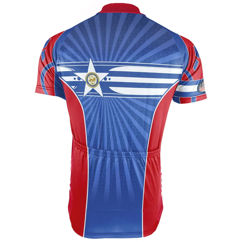 Customized Houston Men's Cycling Jersey Short Sleeve