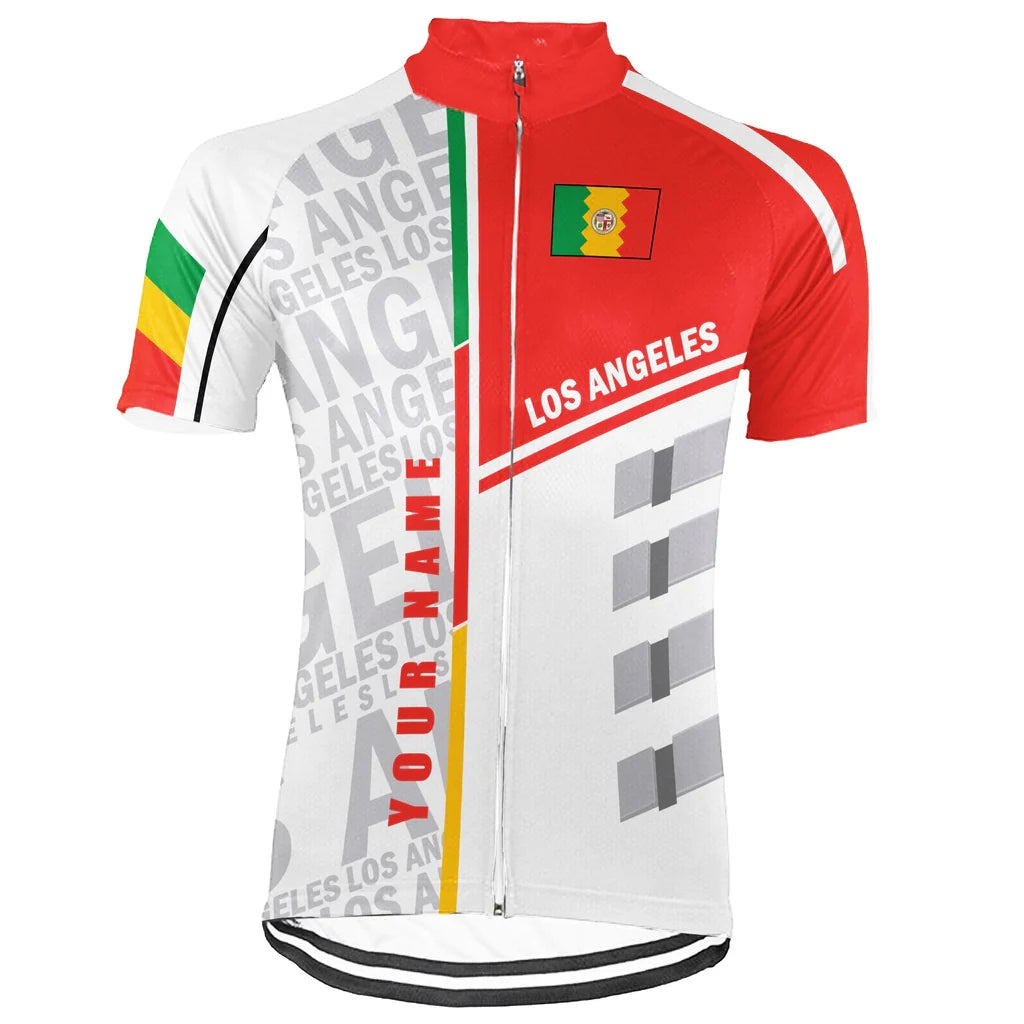 Customized Los Angeles Men's Cycling Jersey Short Sleeve