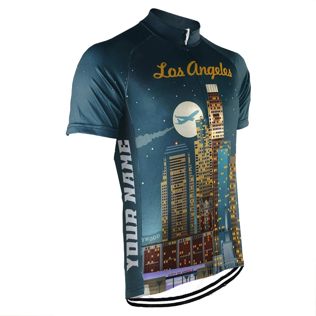 Customized Los Angeles Men's Cycling Jersey Short Sleeve