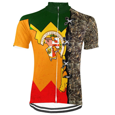 Customized Los Angeles Men's Cycling Jersey Short Sleeve