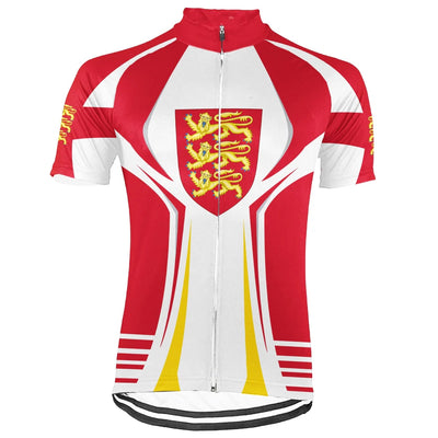 Customized England Men's Cycling Jersey Short Sleeve