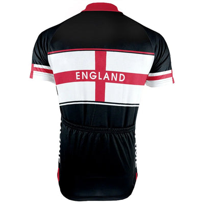 Customized England Men's Cycling Jersey Short Sleeve