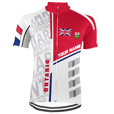 Customized Ontario Men's Cycling Jersey Short Sleeve