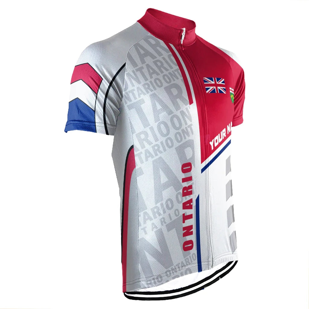 Customized Ontario Men's Cycling Jersey Short Sleeve