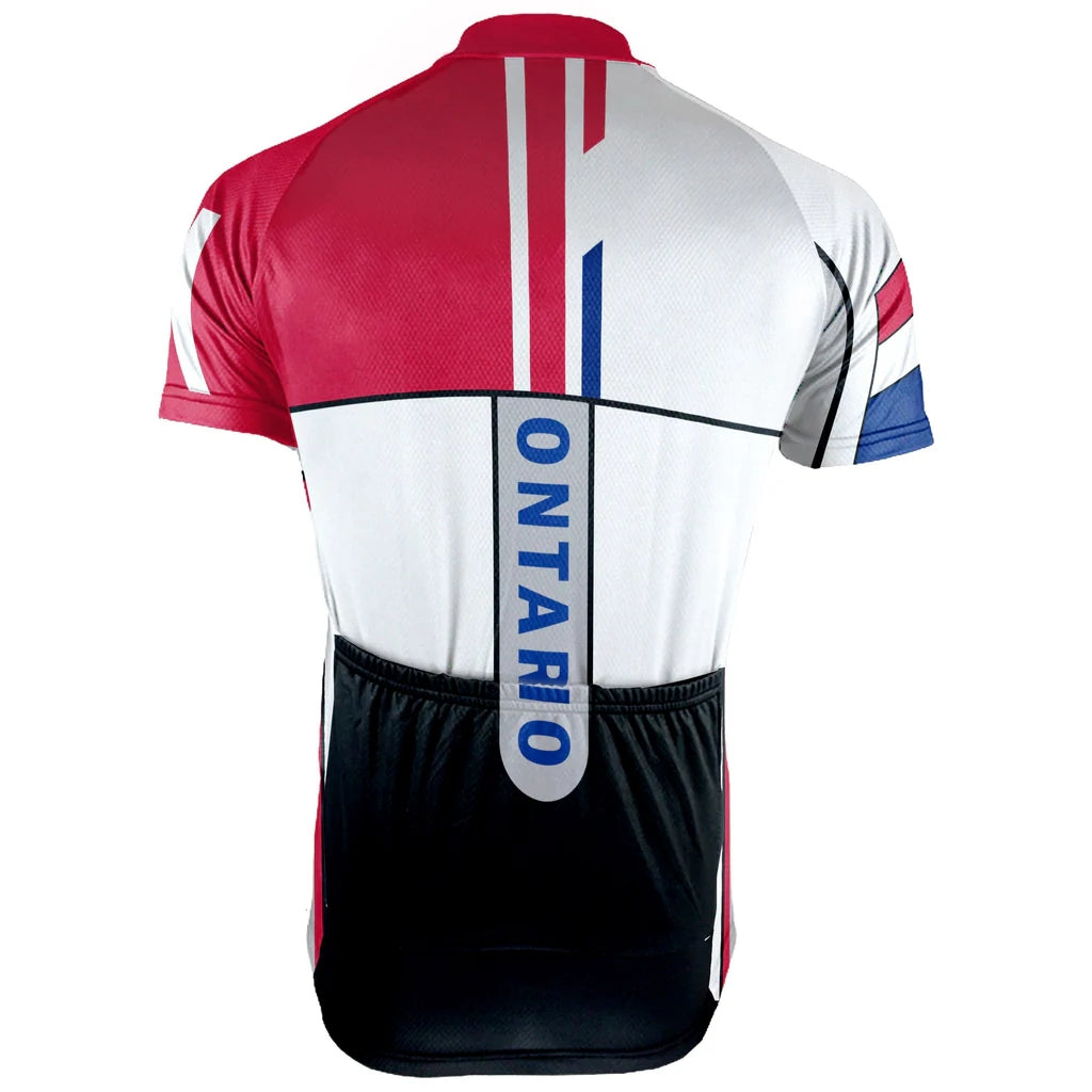 Customized Ontario Men's Cycling Jersey Short Sleeve