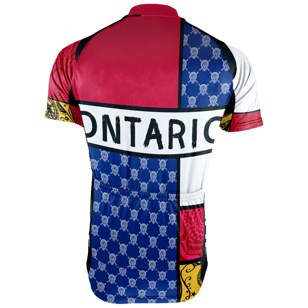 Customized Ontario Men's Cycling Jersey Short Sleeve