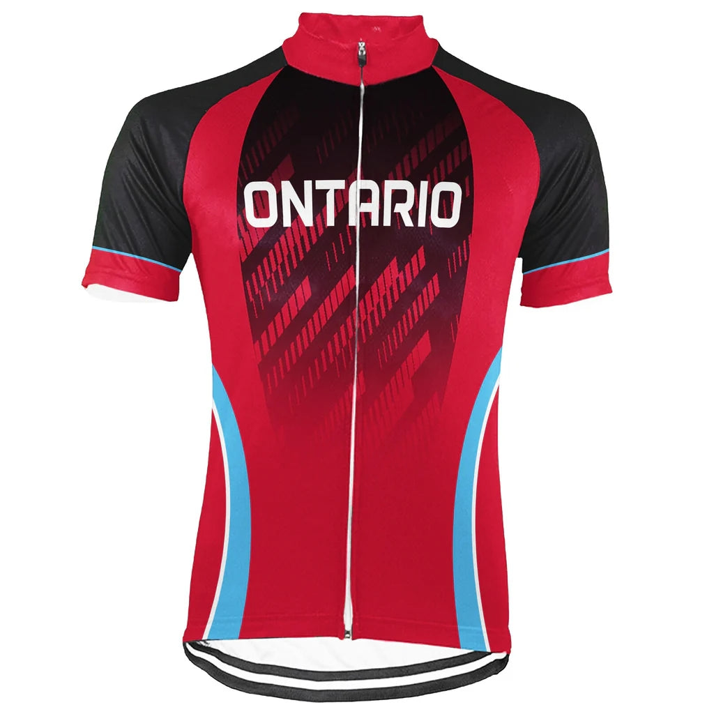 Customized Ontario Men's Cycling Jersey Short Sleeve