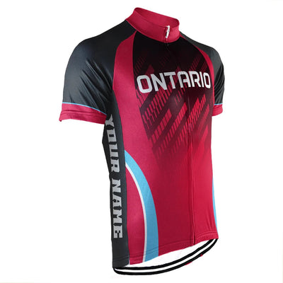 Customized Ontario Men's Cycling Jersey Short Sleeve