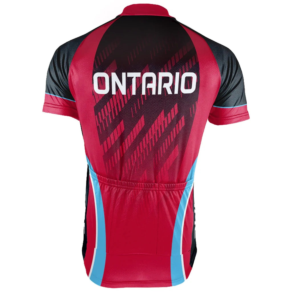 Customized Ontario Men's Cycling Jersey Short Sleeve