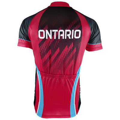 Customized Ontario Men's Cycling Jersey Short Sleeve