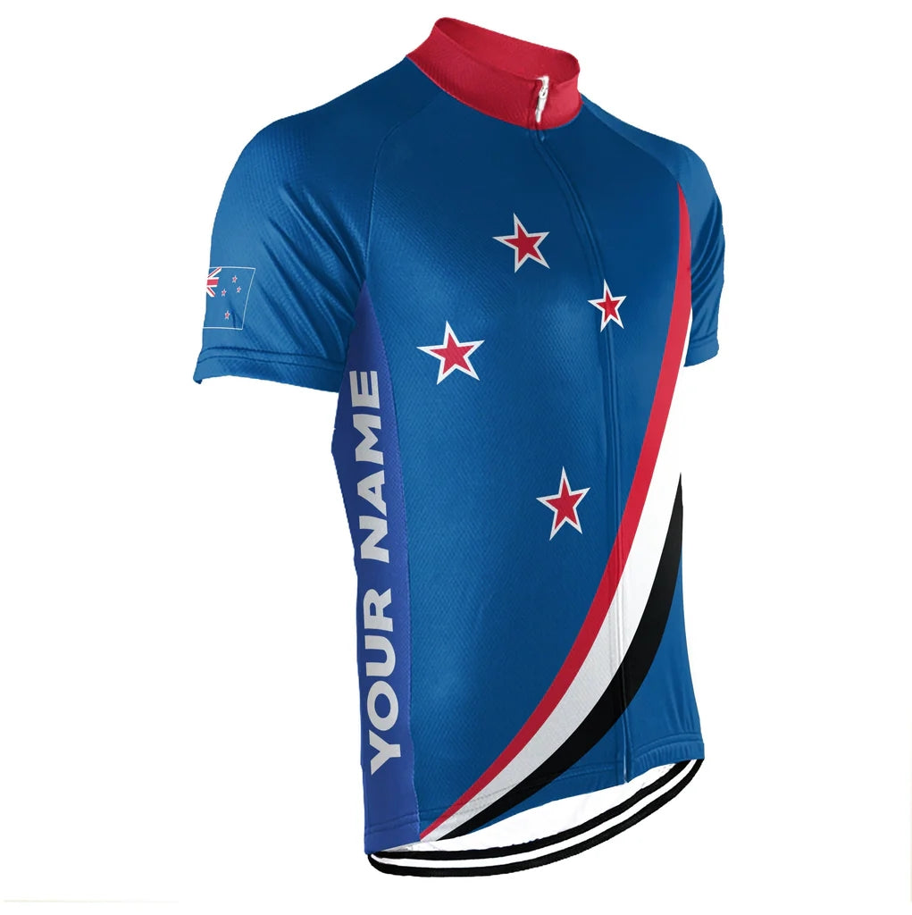 Customized New Zealand Men's Cycling Jersey Short Sleeve