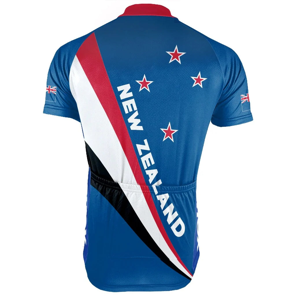 Customized New Zealand Men's Cycling Jersey Short Sleeve
