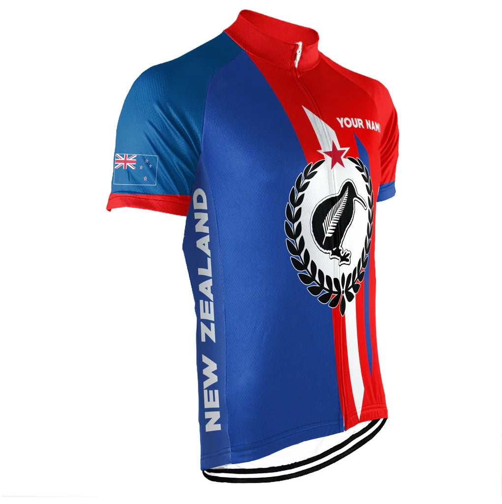 Customized New Zealand Men's Cycling Jersey Short Sleeve