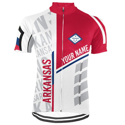 Customized Arkansas Men's Short Sleeve Cycling Jersey