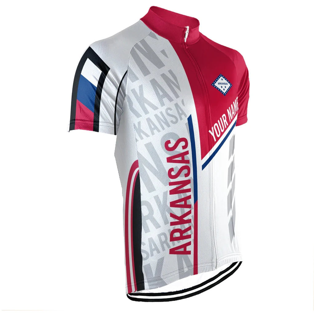 Customized Arkansas Men's Short Sleeve Cycling Jersey