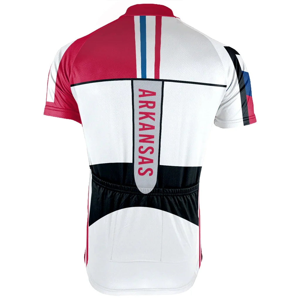 Customized Arkansas Men's Short Sleeve Cycling Jersey