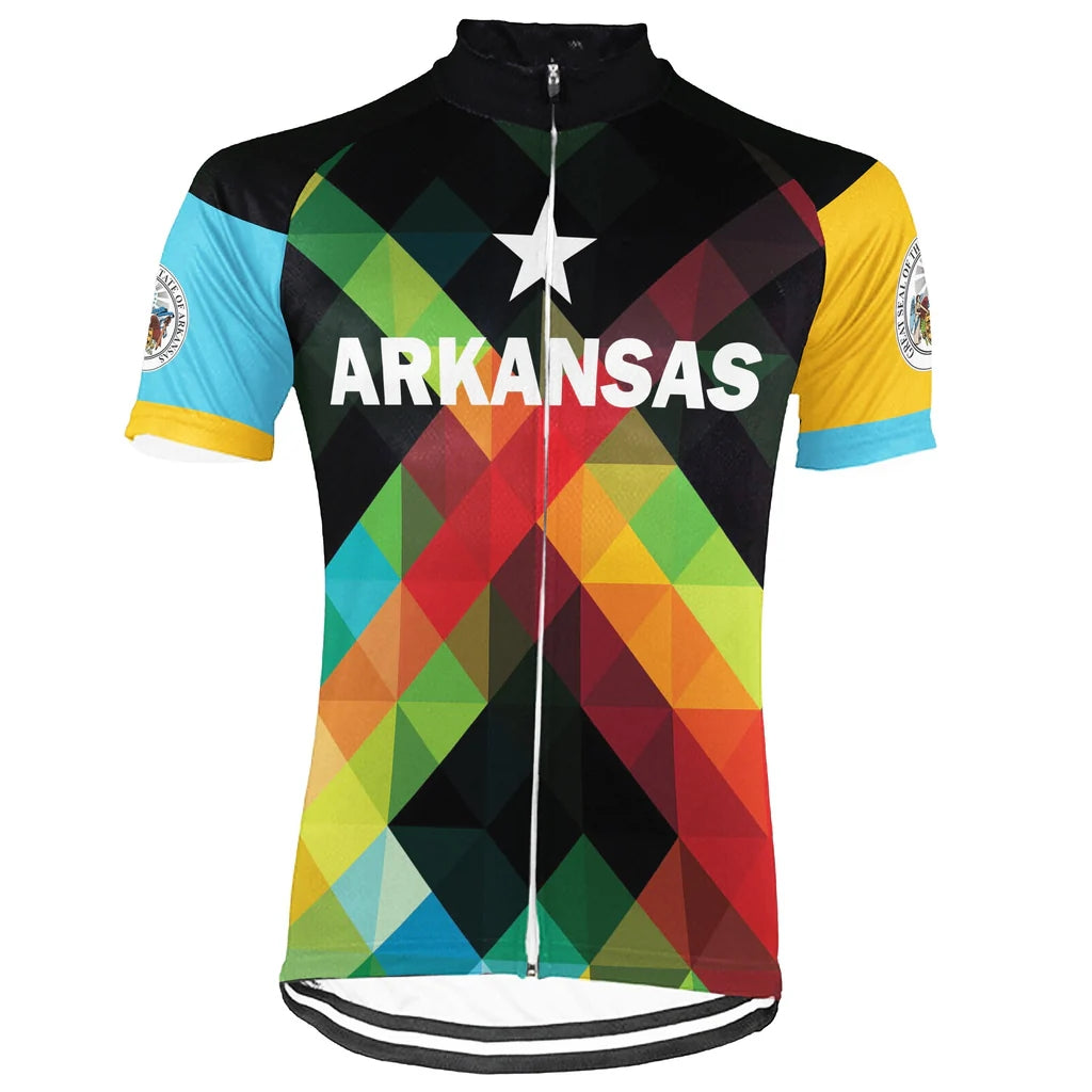 Customized Arkansas Men's Short Sleeve Cycling Jersey