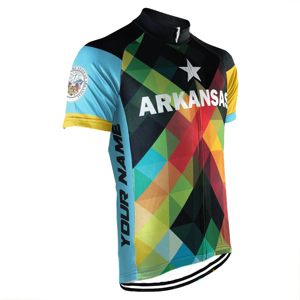 Customized Arkansas Men's Short Sleeve Cycling Jersey