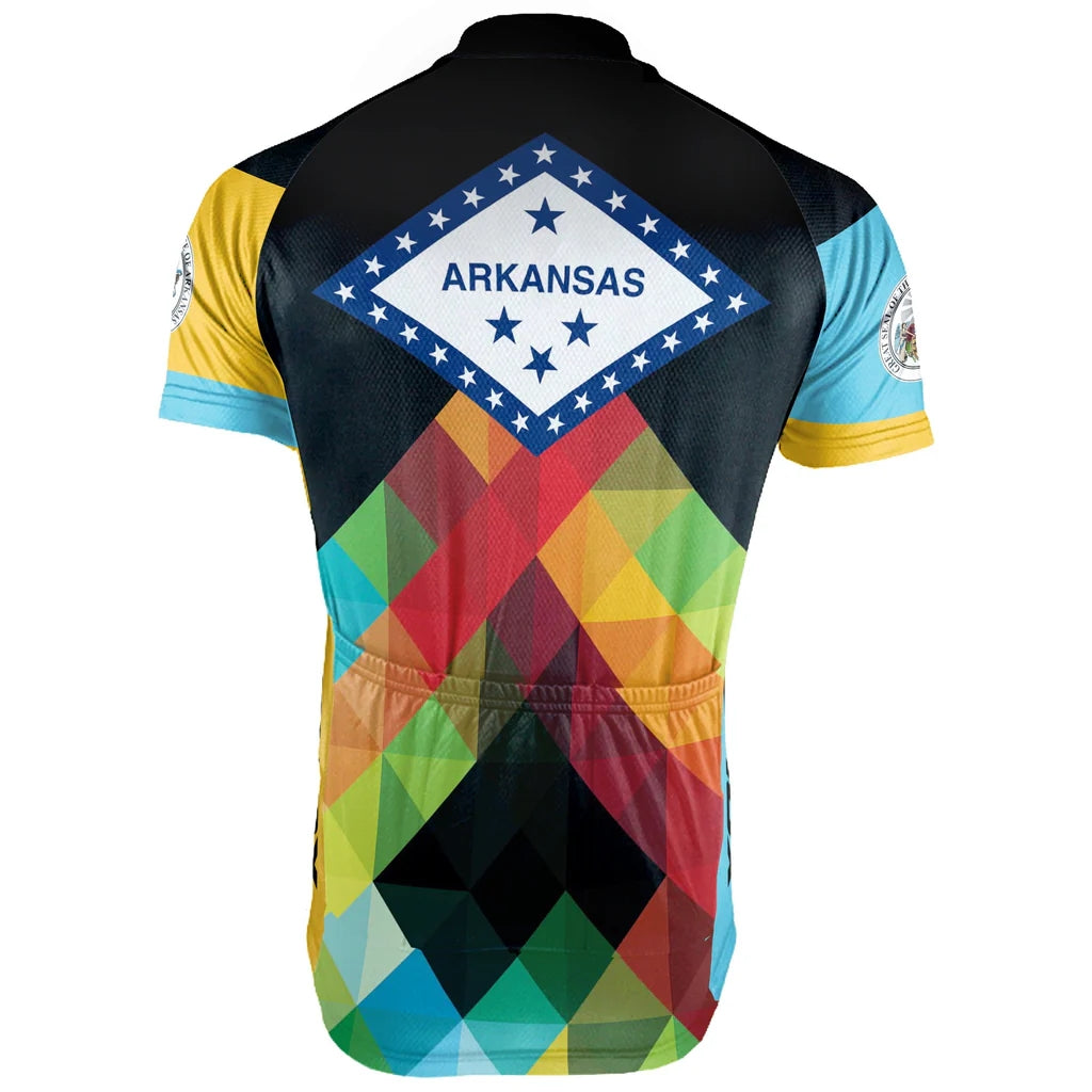 Customized Arkansas Men's Short Sleeve Cycling Jersey
