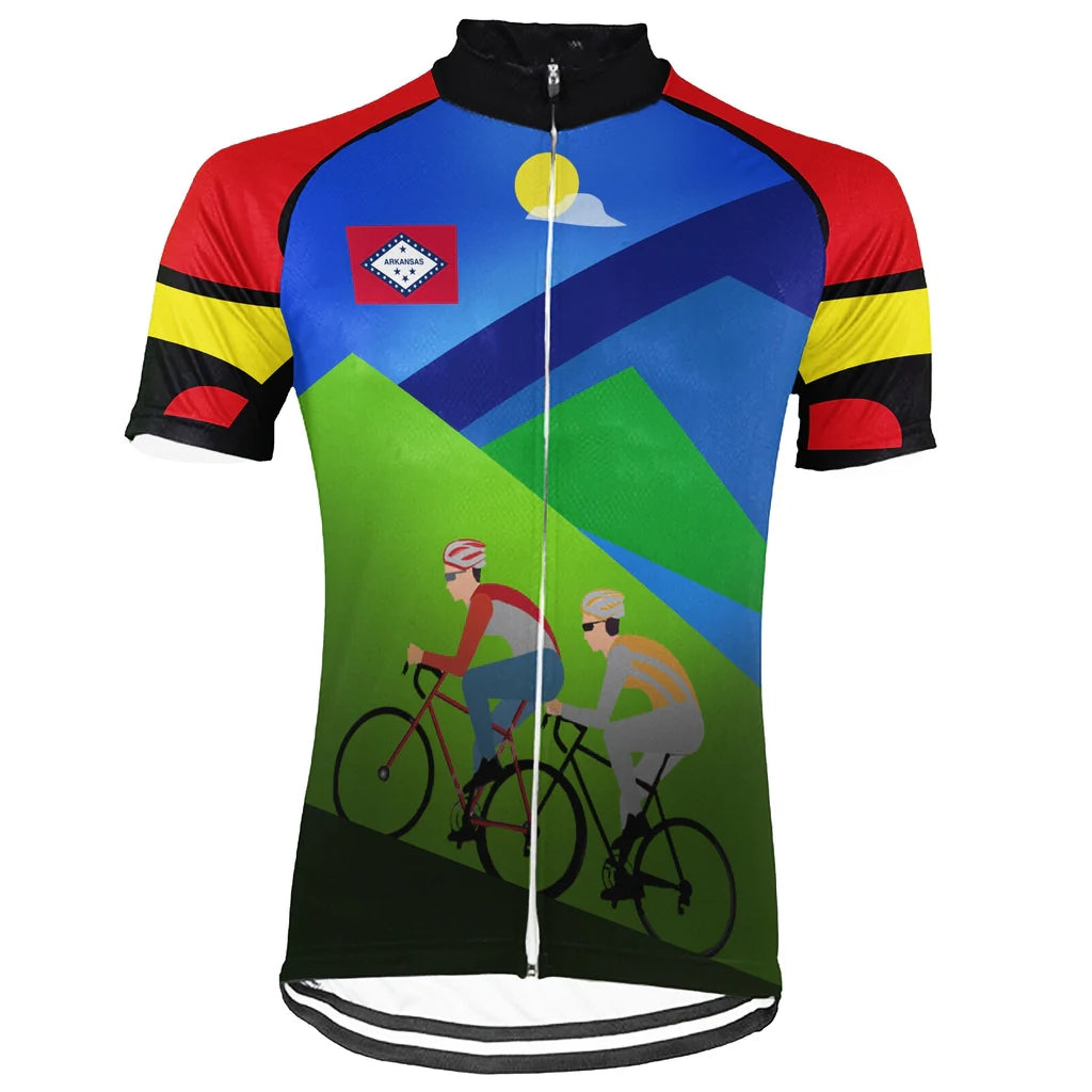 Customized Arkansas Men's Short Sleeve Cycling Jersey