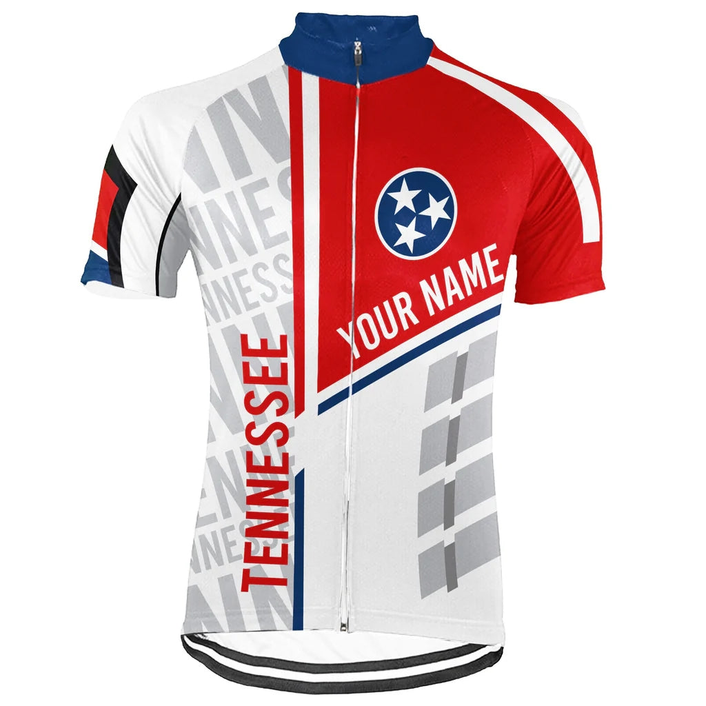 Customized Men's Tennessee Short Sleeve Cycling Jersey