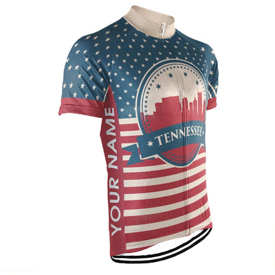 Customized Men's Tennessee Short Sleeve Cycling Jersey