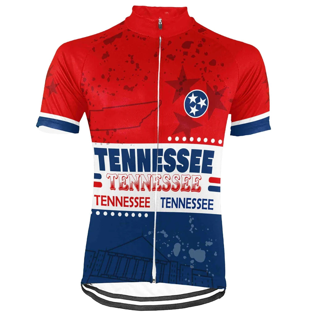 Customized Men's Tennessee Short Sleeve Cycling Jersey