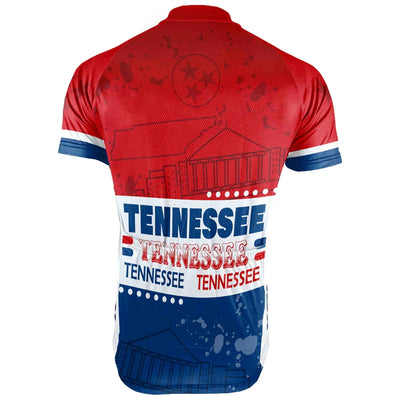 Customized Men's Tennessee Short Sleeve Cycling Jersey