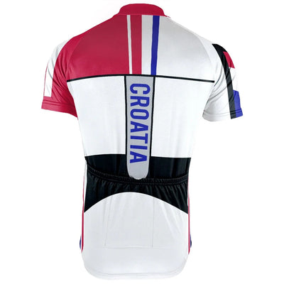 Customized Croatia Men's Cycling Jersey Short Sleeve
