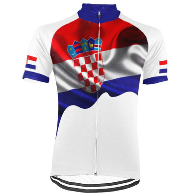Customized Croatia Men's Cycling Jersey Short Sleeve
