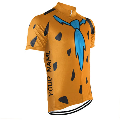 Customized Flint Stones Men's Cycling Jersey Short Sleeve