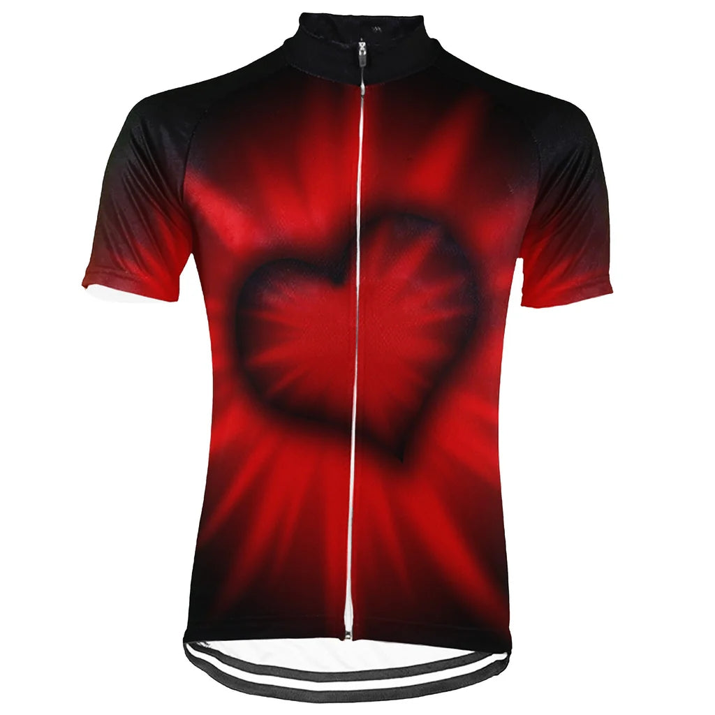 Customized Valentine Men's Cycling Jersey Short Sleeve
