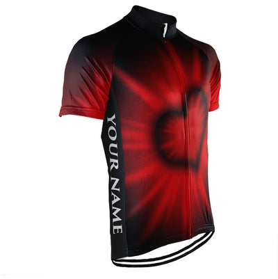 Customized Valentine Men's Cycling Jersey Short Sleeve