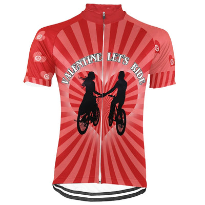 Customized Valentine Men's Cycling Jersey Short Sleeve