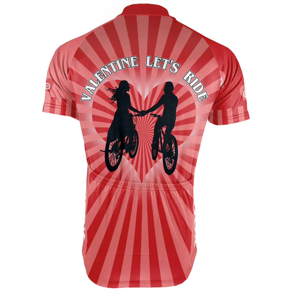 Customized Valentine Men's Cycling Jersey Short Sleeve