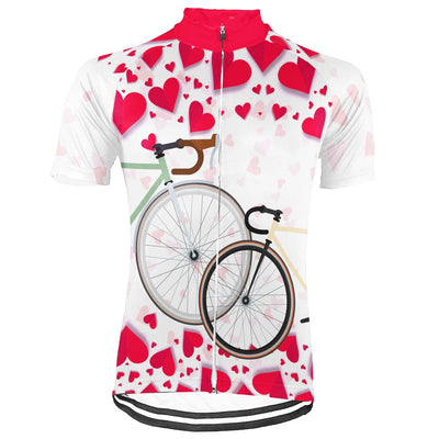 Customized Valentine Men's Cycling Jersey Short Sleeve