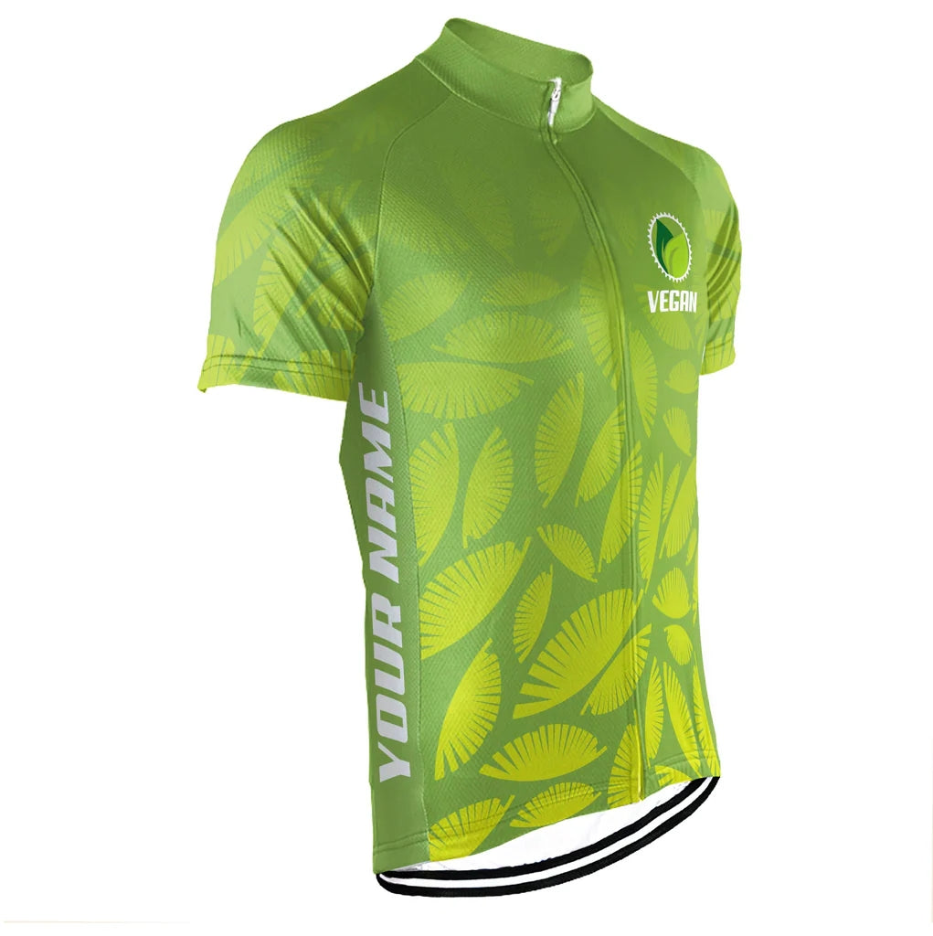 Customized Vegan Men's Cycling Jersey Short Sleeve