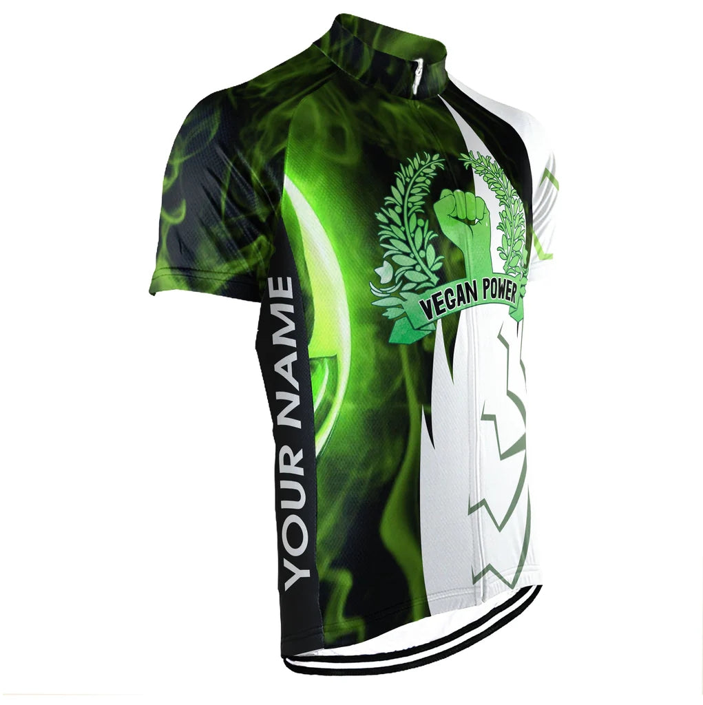 Customized Vegan Men's Cycling Jersey Short Sleeve