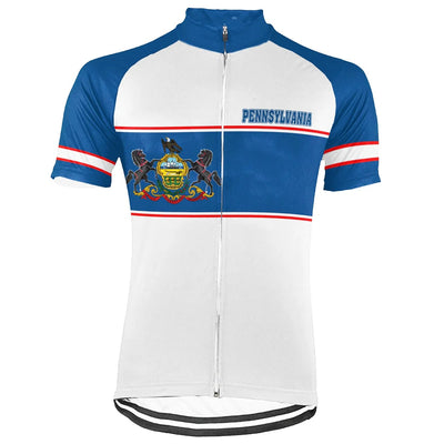 Customized Pennsylvania Men's Short Sleeve Cycling Jersey