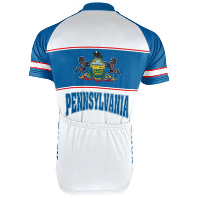 Customized Pennsylvania Men's Short Sleeve Cycling Jersey