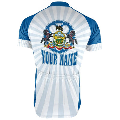 Customized Pennsylvania Men's Short Sleeve Cycling Jersey