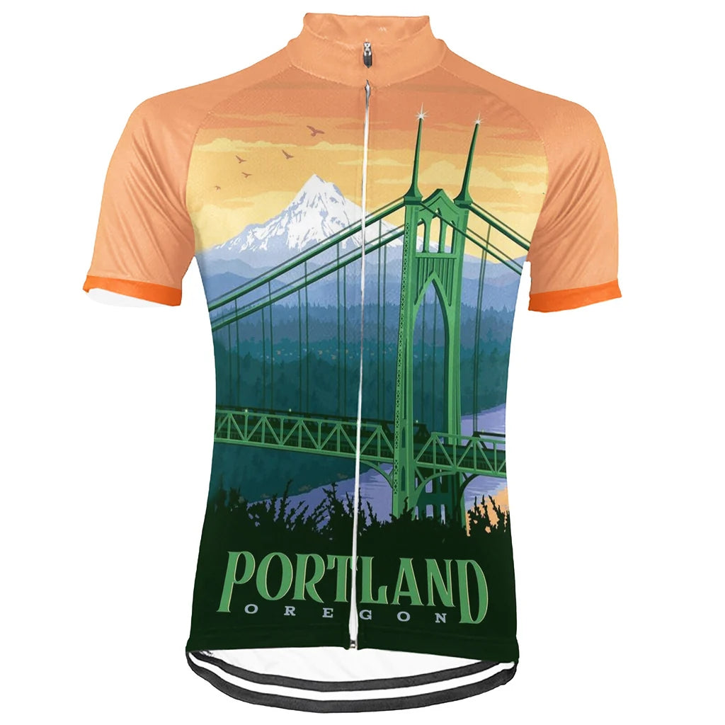 Customized Portland Men's Cycling Jersey Short Sleeve
