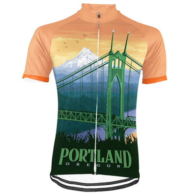 Customized Portland Men's Cycling Jersey Short Sleeve