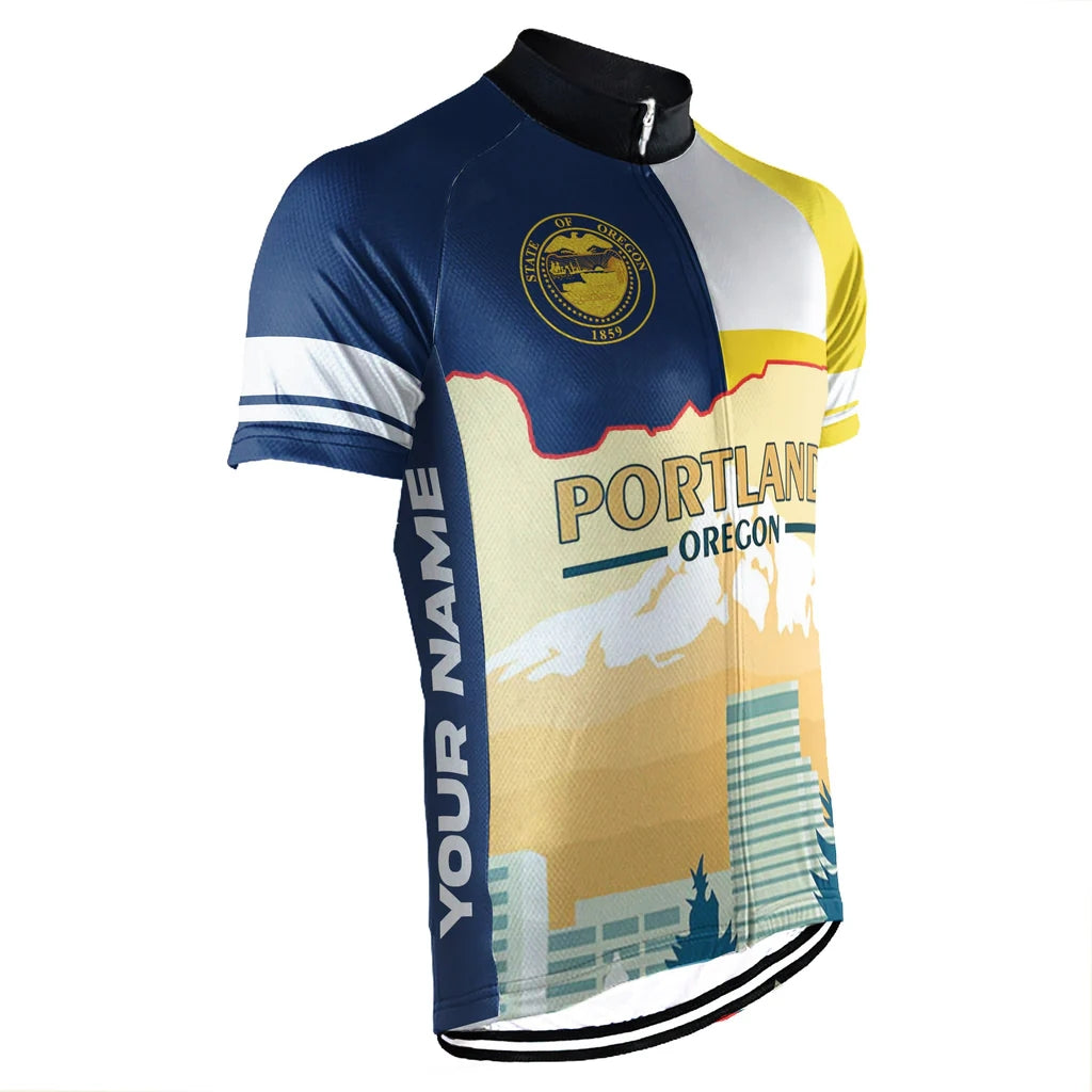 Customized Portland Men's Cycling Jersey Short Sleeve