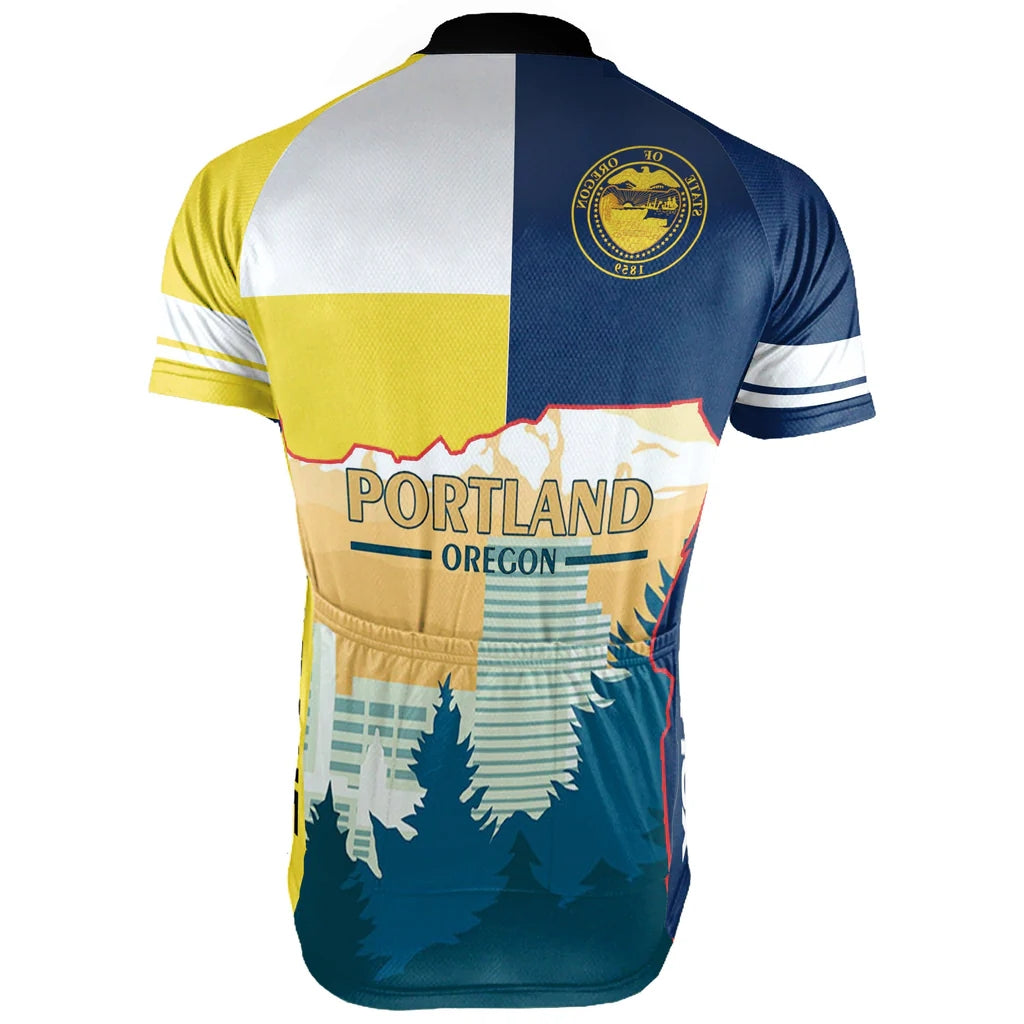 Customized Portland Men's Cycling Jersey Short Sleeve